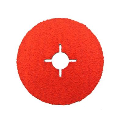 China Fiber Disc Soft & Carbon Steel SATC Fiber Disc Coated Ceramic Abrasive 5 Inch Vulcanized Fiber Strong Backing for sale