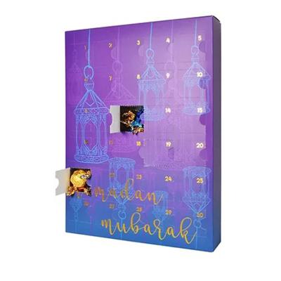 China Handmade Custom Chocolate Ramadan Mubarak 30 Days Advent Calendar for sale