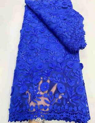 China flame retardant mikemaycall lace fabric french lace fabric african sequins on net lace for dress dress for sale