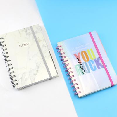 China Customizable hard cover sublimation spiral notebook cheap bulk custom university printing binding journal wholesale notebooks for sale