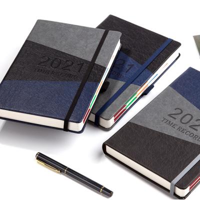 China High Quality 2022 Hard Inspirational Business Travel A5 Cover PU Leather Agenda Notebook Planner for sale