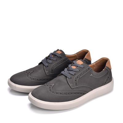 China Unique Men's Casual Shoes Rubber Handcrafted Fashion Trend Nubuck Leather Hot Sale Casual Shoes For Men for sale