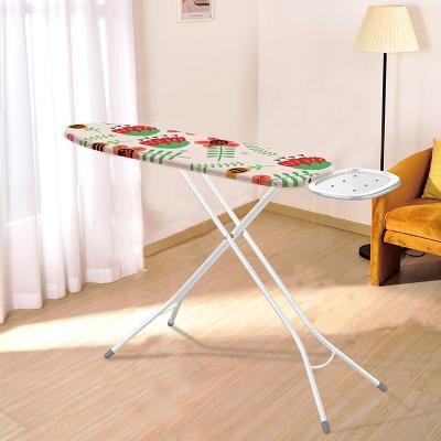 China CLASSIC Smiling Face Shape Iron Rest Ironing Boarrd, Fashion Cover Pattern, Looks Folding for sale