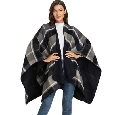 China Trend classic plaid cashmere shawl blanket new European and American coat shawl style of 2021 for sale