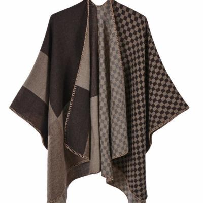 China Trend Autumn And Winter New Warm Scarf Shawl European And American Factory Coat Cashmere Slit Direct Sales for sale