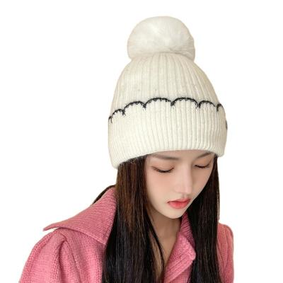 China New JOINT Women's Casual Autumn And Winter Travel Warm Hat All-match Knitted Wool Hat for sale