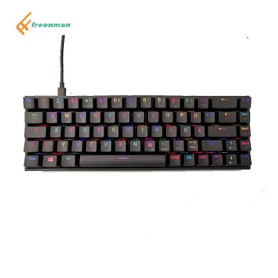 China Freenman Exchange 68 keyboard ABS mini hotswap keyboard case set kit for sale