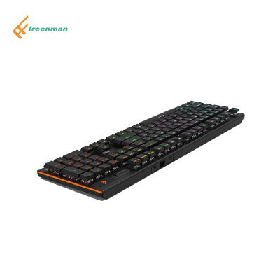 China Anti-ghosting patent slim design waterproof gaming desktop mechanical keyboard with RGB backlight for sale