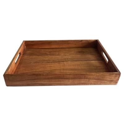 China Factory Stocked Directly Supply Ottoman Stock High Quality Eco - Friendly Wooden Tray for sale