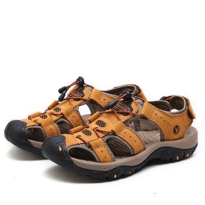 China Around 2022 new design men's sandal outdoor men's casual leather sports men's beach sandal shoes with good quality for sale