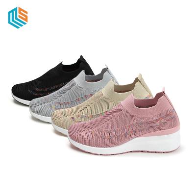 China 2021 New Latest Design Fashion Trend Design Unique Breathable PVC Women Shoes Custom Made Walking Sneakers Factory Wholesale for sale