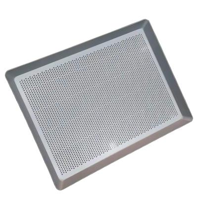 China 18 Gauge Sustainable Aluminum Baking Tray Perforated Bakeware Multi-Sized Sheet Pan Flat Tray For Houseware for sale