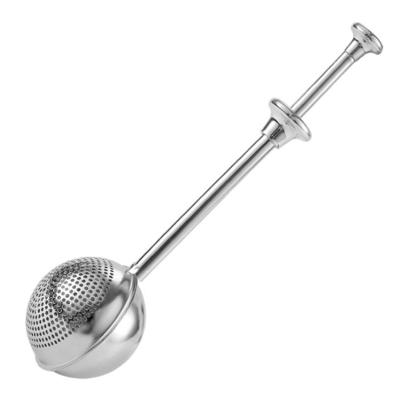 China Sustainable Stainless Steel Tea Infuser Ball Powdered Sugar Shaker Duster Flour Dispenser Shaker Tea Strainer for sale