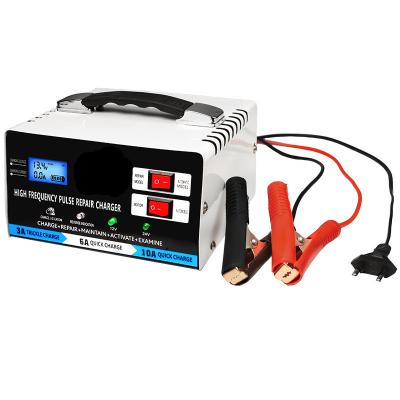 China Portable 12V 24V Car Battery Charger with Full Intelligent Automatic Lead Acid Battery Charging and Power Supply Adapter for sale