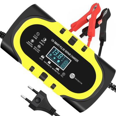 China 12V/1.25A Output Connector Current Protection 9-Stage Automatic Motorcycle Battery Charger for Lead-Acid Battery for sale