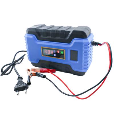 China Fast Charger 12V 6A Motorcycle Car Battery Charger Pulse Repair Lead Acid Charger for EU Us UK Au Plugs OEM/ODM for sale