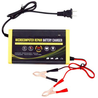 China 12V/24V Car Battery Charger Motor Smart Fast Power Charge Adapter Moto Lead Acid Storage Cell Auto Battery Charging for sale