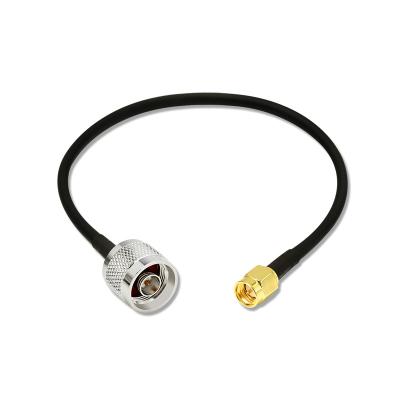 China Widely Used Coaxial Cable N Male To Sma Male Connector Rg58 Black Lower Loss Cable With Low MOQ KX-2155 for sale