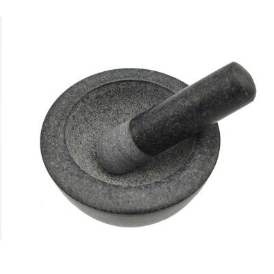 China Viable Molcajete Grinder Silicone Anti Slip Protector In Wholesale Natural Marble Stone Mortar And Pestle Set Reasonable Prices for sale