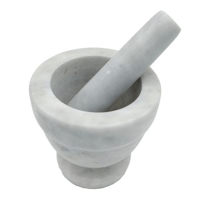 China Viable white stone and natural garlic postal a large granite mortar with pestle for sale