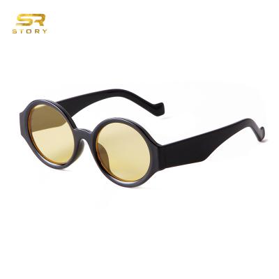 China 2021 New Fashion STORY STY95130 2021 Fashion Sun Glasses Big Round Lens Frame Sun Glasses Woman UV400 Sunglasses for sale