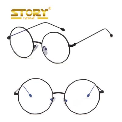 China HISTORY PSTY6287A Round Women Glasses Optical Glasses Eyewear Optical Frames Optical Metal for sale