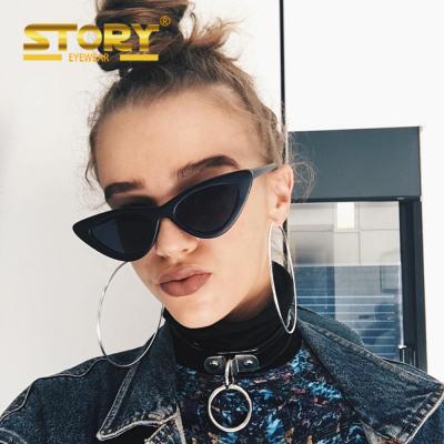 China Custom Made Sunglasses 2019 HISTORY FDY95112 Logo Small Cool Glasses Fashion Cat Eye Retro Fashion Sun Glasses for sale