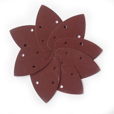 China Furniture Wood Triangle Grinding Aluminum Oxide Garnet Sand Paper For Polish Wood Furniture for sale