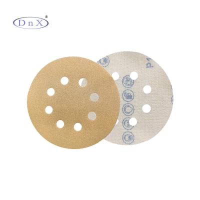 China For Wood or Metal Aluminum Oxide Tray Dryer Polishing Sandpaper Grinding Sandpaper etc. 100pcs 5-Inch 8-Hole P60/80/120/150/220 5inch 8holes for sale