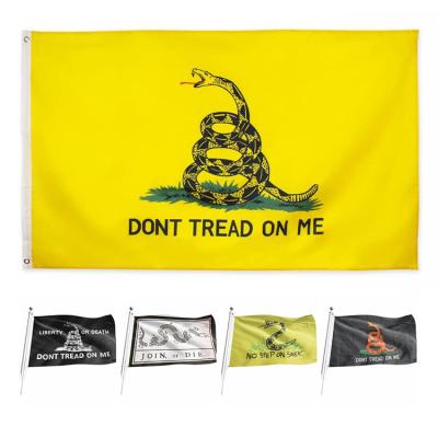 China Health Care Institutes New Design Country Flag Flying American Flag 3x5 Ft Serpent Don't Tread On Me Flag for sale