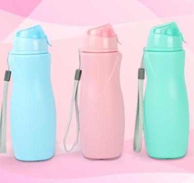 China Wholesale Customized Viable 450ml Kids Drinking Bottle Plastic Kids Fashion Plastic Drinking Water Bottle With Straw for sale