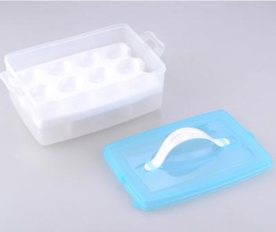 China Freshness Preservation Hot Selling Fashion PP Material Transparent Egg Storage Box for sale