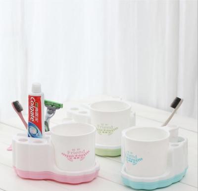 China Strong Toothpaste Cup Suction Vacuum Holder Removable Holder Without Drill Multifunctional Viable Toothbrush Strong Holder for sale