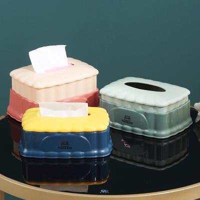 China Modern China Factory Promotion Square Customized Car Tissue Box Restaurant Tissue Plastic Paper Holder for sale