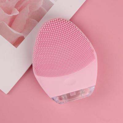 China High Quality Acne Treatment Cheap Facial Cleansing Apparatus To Clean Face Silicone Shaped Mini Cleansing Brush for sale