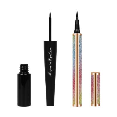 China Natural Professionally Made Cheap Waterproof Invisible Magnetic Eyelashes With Eyeliner Set for sale