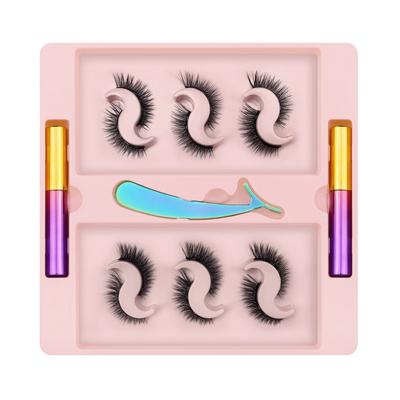 China 2021 Wholesale Custom Natural Special Hot Selling Magnetic Eyelash Box Waterproof Magnetic Eyelashes for sale