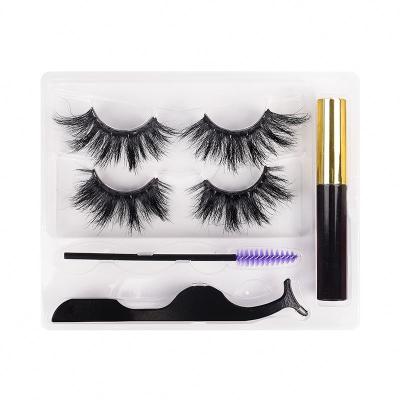 China New Design 2021 Private Label Natural Packaging Factory Design Waterproof Magnetic Mink Eyelashes for sale