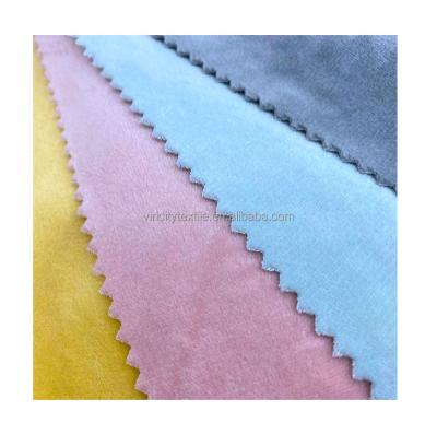 China Cheap Custom Crystal Velvet Plain Plain Polyester Fabric Anti-Static Professional Workmanship for sale