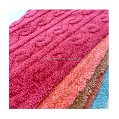 China Factory Sale Various Twist Anti-static Widely Used High Quality Polyester Fleece Custom Fabric for sale