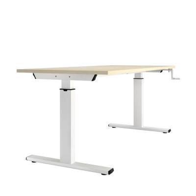 China Hot Sale Adjustable Manual Computer Sit Stand Desk Ergonomic Office Metal Factory Price Factory Price Electric Stand (Waist) Up Standing Desk for sale