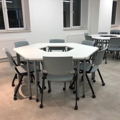 China Modern Metal Frame School Furniture School Study Desk Table With Chairs Style Good Quality Wholesale Hot Sale Factory Directly for sale