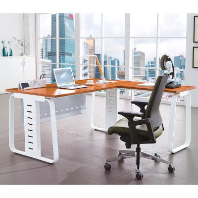 China Expandable modern office executive desk with wire management for sale