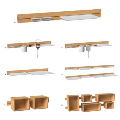 China Modular Aluminum Floating Decorations Wallace Shelving for sale