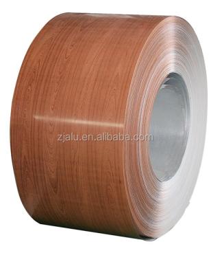 China Ceiling Panel Wood Grain Pre-Painted Aluminum Coil For Roller Shutter, 0.20-1.20mm for sale