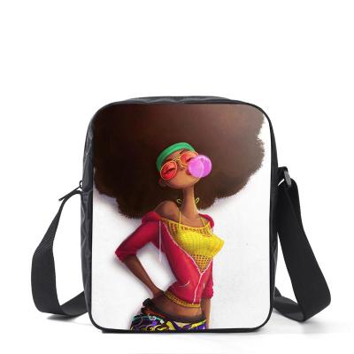 China High Quality TD Hot Sale Messenger Bags African Black Girl Printing Multifunctional Women's Shoulder Bag Women Cross - Body Bags for sale