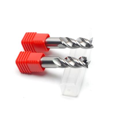 China HRC55 Solid Carbide End Mill Cutter 3 Flute Carbide Finish End Mill For Aluminum for sale