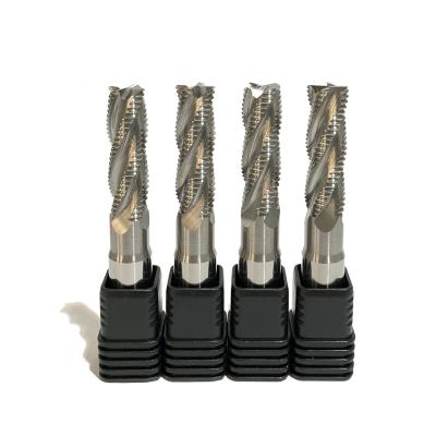 China Carbide Chip Breaker Milling Cutter /Carbide CNC Roughing End Mill For Steel for sale