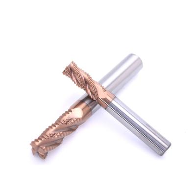 China Carbide Tungsten Carbide Wave Edge Corn Milling Cutter Roughing End Mill for sale