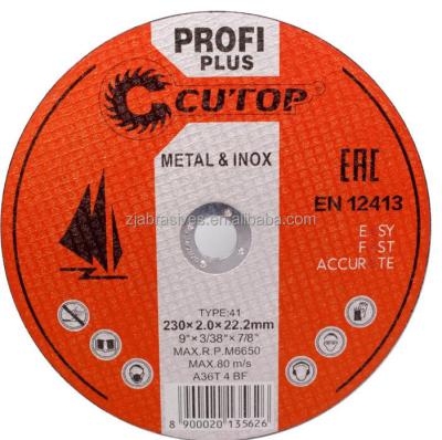 China Long Life American National Standard Metal Cutting Disc Cutop Brand Manufacturer MPA En12413 Sharp Abrasive Grinding Or Cutting Wheel For Ome Brand for sale